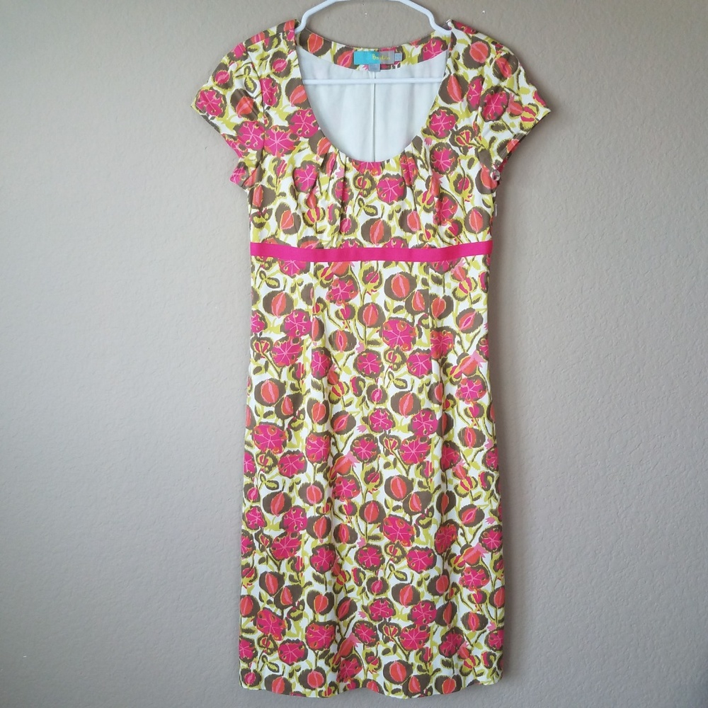 Boden Empire Waist Dress 4 Long